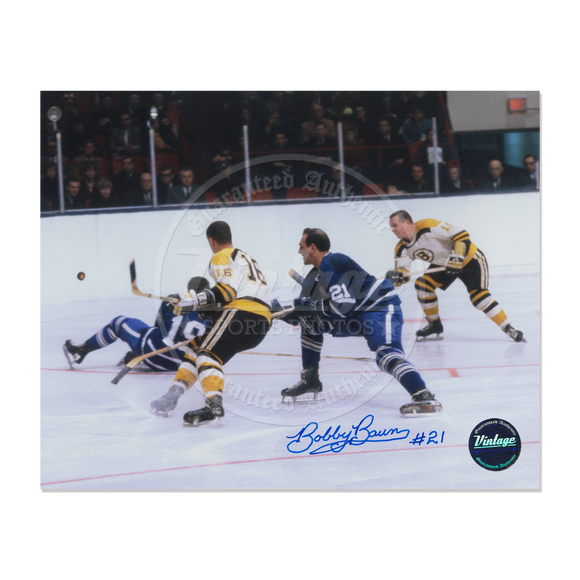 Bobby Baun Toronto Maple Leafs 10x8 Autographed Photo