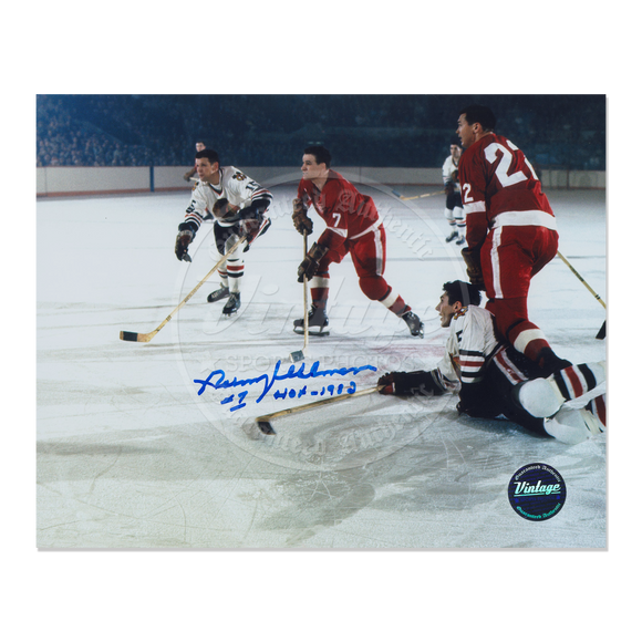 Norm Ullman Detroit Red Wings 1966 Playoffs 10x8 Autographed Photo