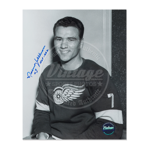 Norm Ullman Detroit Red Wings Hockey Card Shot for 1960 / 1961 / 1962 Parkhurst 8x10 Autographed Photo