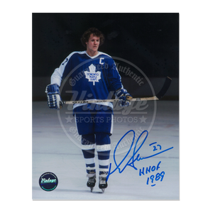 Darryl Sittler Toronto Maple Leafs 8x10 Autographed Photo