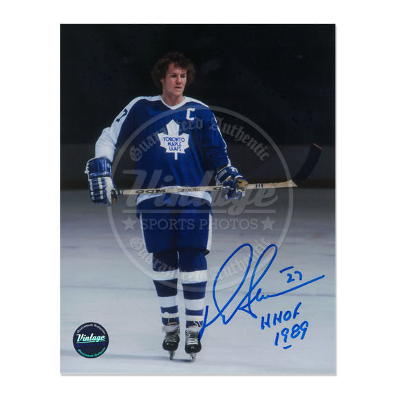 Darryl Sittler Toronto Maple Leafs 8x10 Autographed Photo