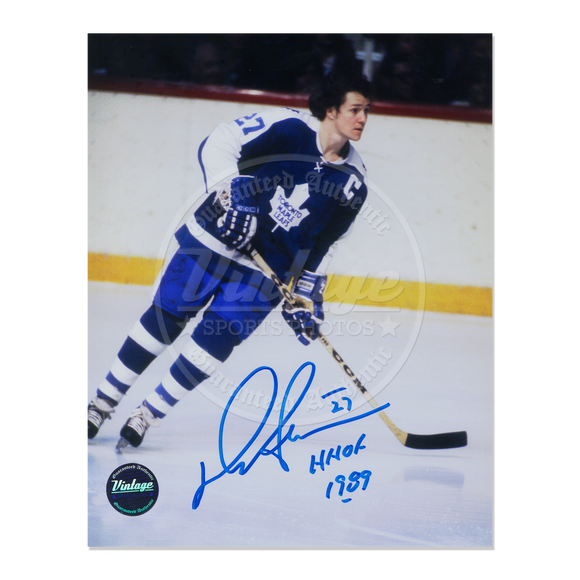 Darryl Sittler Toronto Maple Leafs 8x10 Autographed Photo