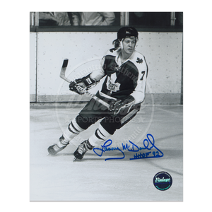 Lanny McDonald Toronto Maple Leafs 8x10 Autograph Photo B&W Rookie