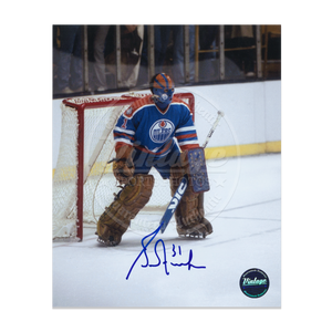 Grant Fuhr Edmonton Oilers 8X10 Autographed Photo Rookie