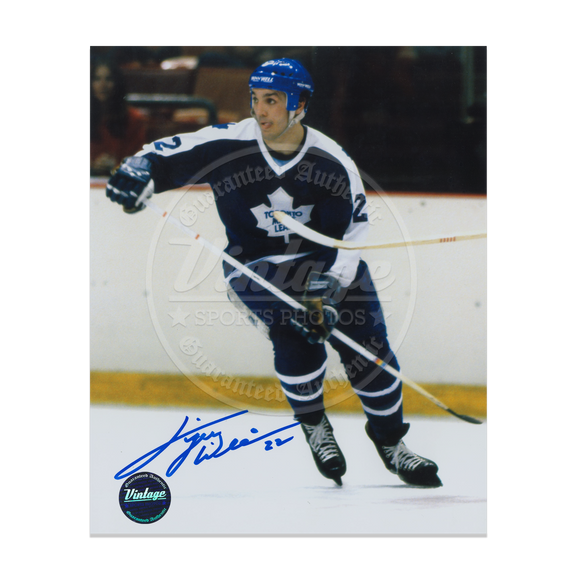 Dave Tiger Williams Toronto Maple Leafs 8X10 Autographed Photo