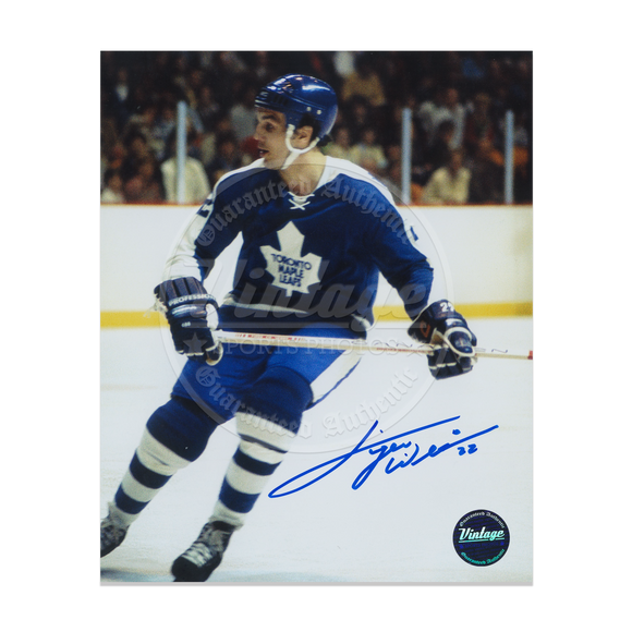 Dave Tiger Williams Toronto Maple Leafs 8X10 Autographed Photo