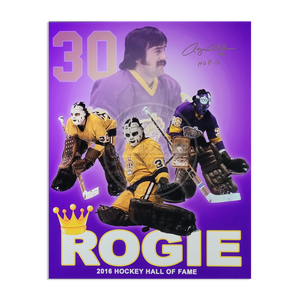 Rogie Vachon Limited Edition 16x20 to commemorate his Induction into the Hockey Hall Of Fame