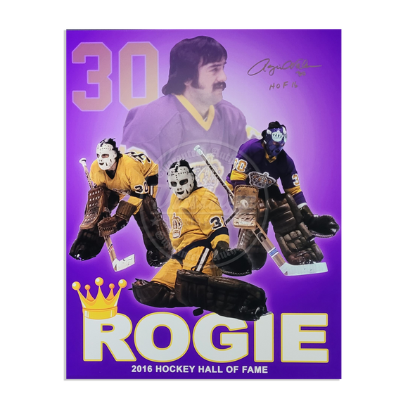 Rogie Vachon Limited Edition 16x20 to commemorate his Induction into the Hockey Hall Of Fame